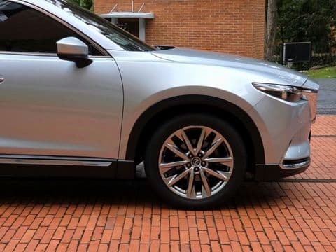 Mazda CX-9 2017 usado gris plata vista lateral ruedas llantas diseño elegante